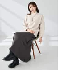 K2KLA46044 a.v.v(アー・ヴェ・ヴェ) エンボスロゴスウェードトップス ピンク