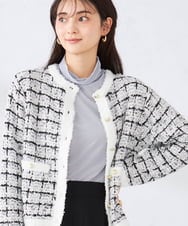 K2KTD05029 a.v.v(アー・ヴェ・ヴェ) シアーハイネックカットソー ライトブルー