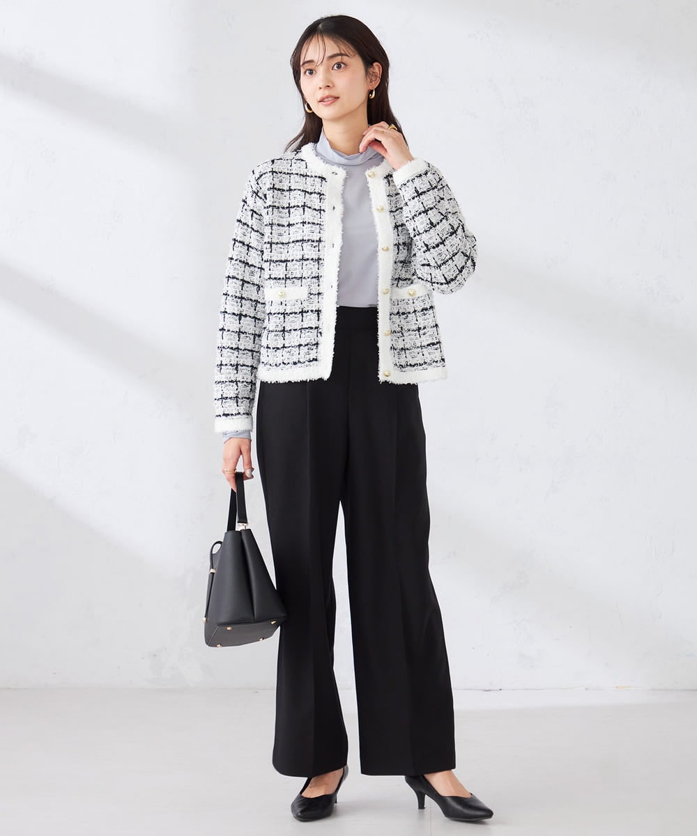 K2KTD05029 a.v.v(アー・ヴェ・ヴェ) シアーハイネックカットソー ライトブルー