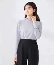 K2KTD05029 a.v.v(アー・ヴェ・ヴェ) シアーハイネックカットソー ライトブルー