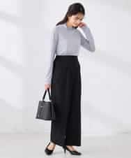 K2KTD05029 a.v.v(アー・ヴェ・ヴェ) シアーハイネックカットソー ライトブルー