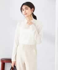 K2KTD05029 a.v.v(アー・ヴェ・ヴェ) シアーハイネックカットソー ライトブルー