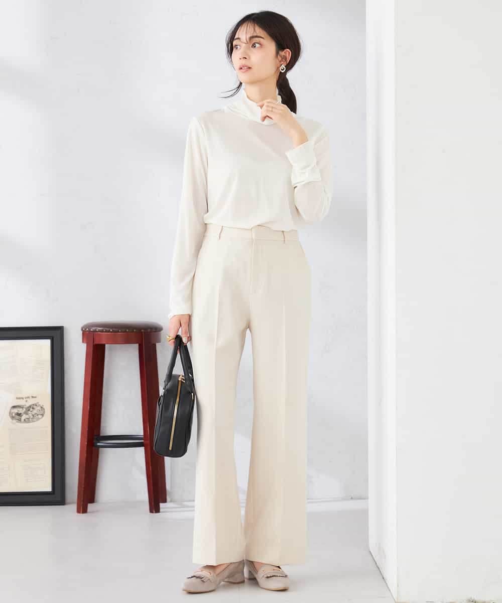 K2KTD05029 a.v.v(アー・ヴェ・ヴェ) シアーハイネックカットソー ライトブルー