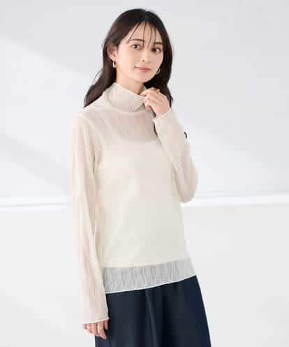 K2KTD06029 a.v.v シアーウェーブハイネックカットソー