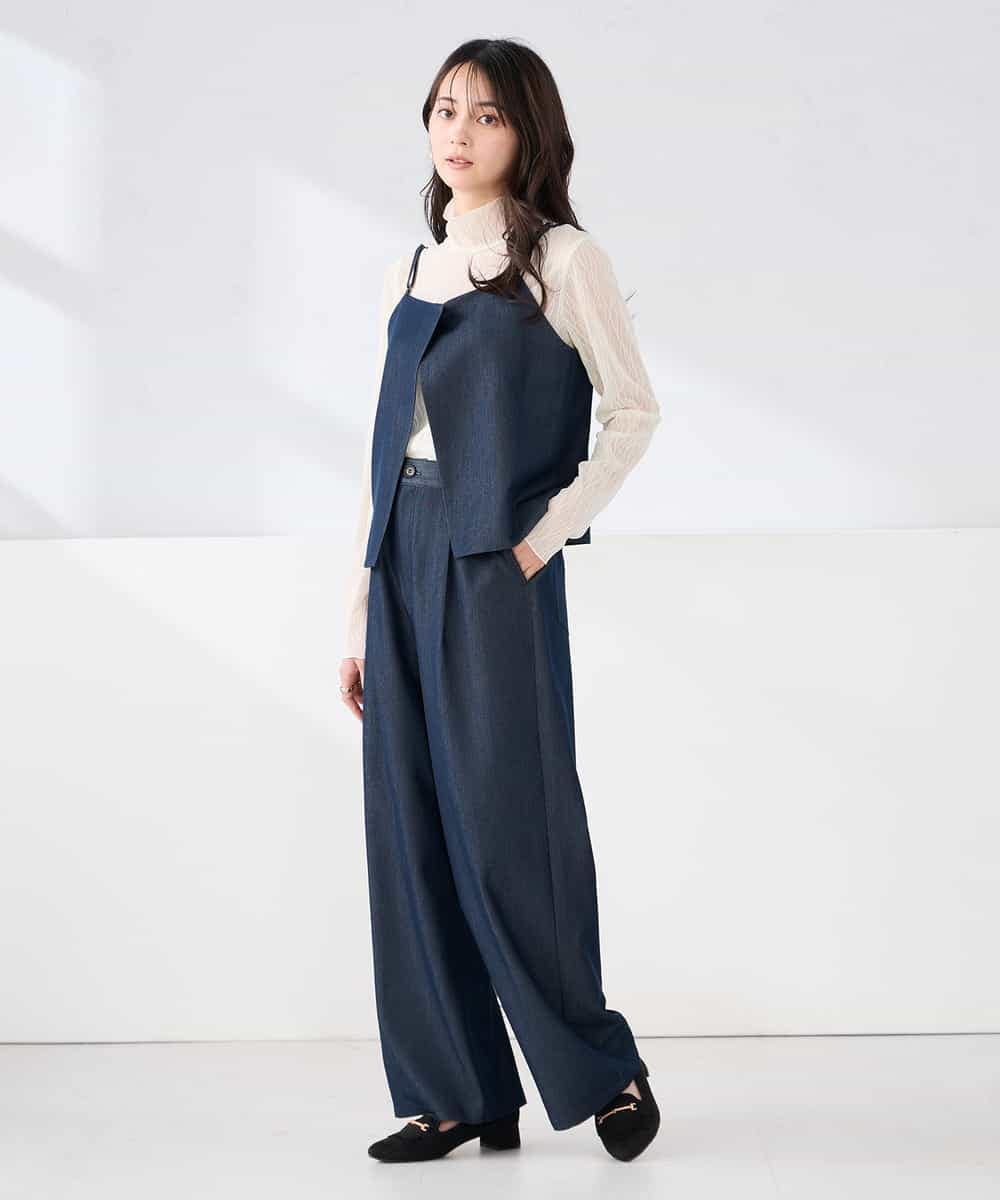 K2KTD06029 a.v.v(アー・ヴェ・ヴェ) シアーウェーブハイネックカットソー アイボリー