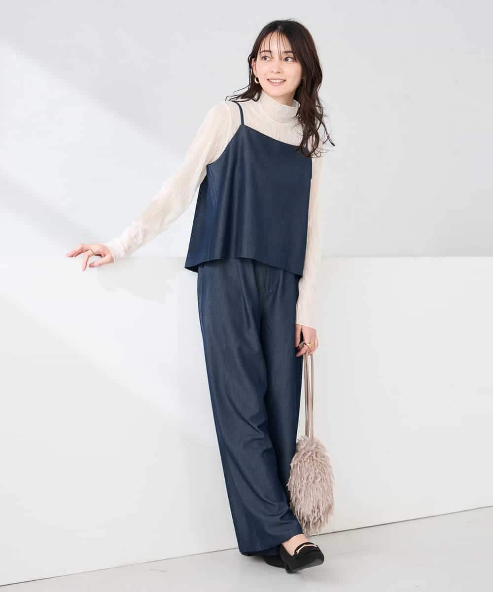 K2KTD06029 a.v.v(アー・ヴェ・ヴェ) シアーウェーブハイネックカットソー アイボリー