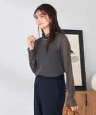 K2KTD06029 a.v.v(アー・ヴェ・ヴェ) シアーウェーブハイネックカットソー アイボリー