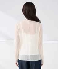 K2KTD06029 a.v.v(アー・ヴェ・ヴェ) シアーウェーブハイネックカットソー アイボリー