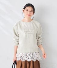 K2KTD09029 a.v.v(アー・ヴェ・ヴェ) レースヘムタンクトップ【新色追加】 アイボリー