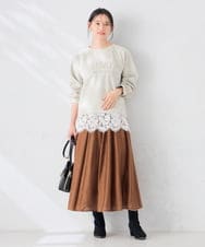 K2KTD09029 a.v.v(アー・ヴェ・ヴェ) レースヘムタンクトップ【新色追加】 アイボリー