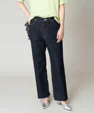 K2LAA04059 a.v.v(アー・ヴェ・ヴェ) デニムストレートパンツ ネイビー