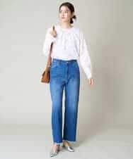 K2LAA04059 a.v.v(アー・ヴェ・ヴェ) デニムストレートパンツ ネイビー