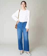 K2LAA04059 a.v.v(アー・ヴェ・ヴェ) デニムストレートパンツ ネイビー