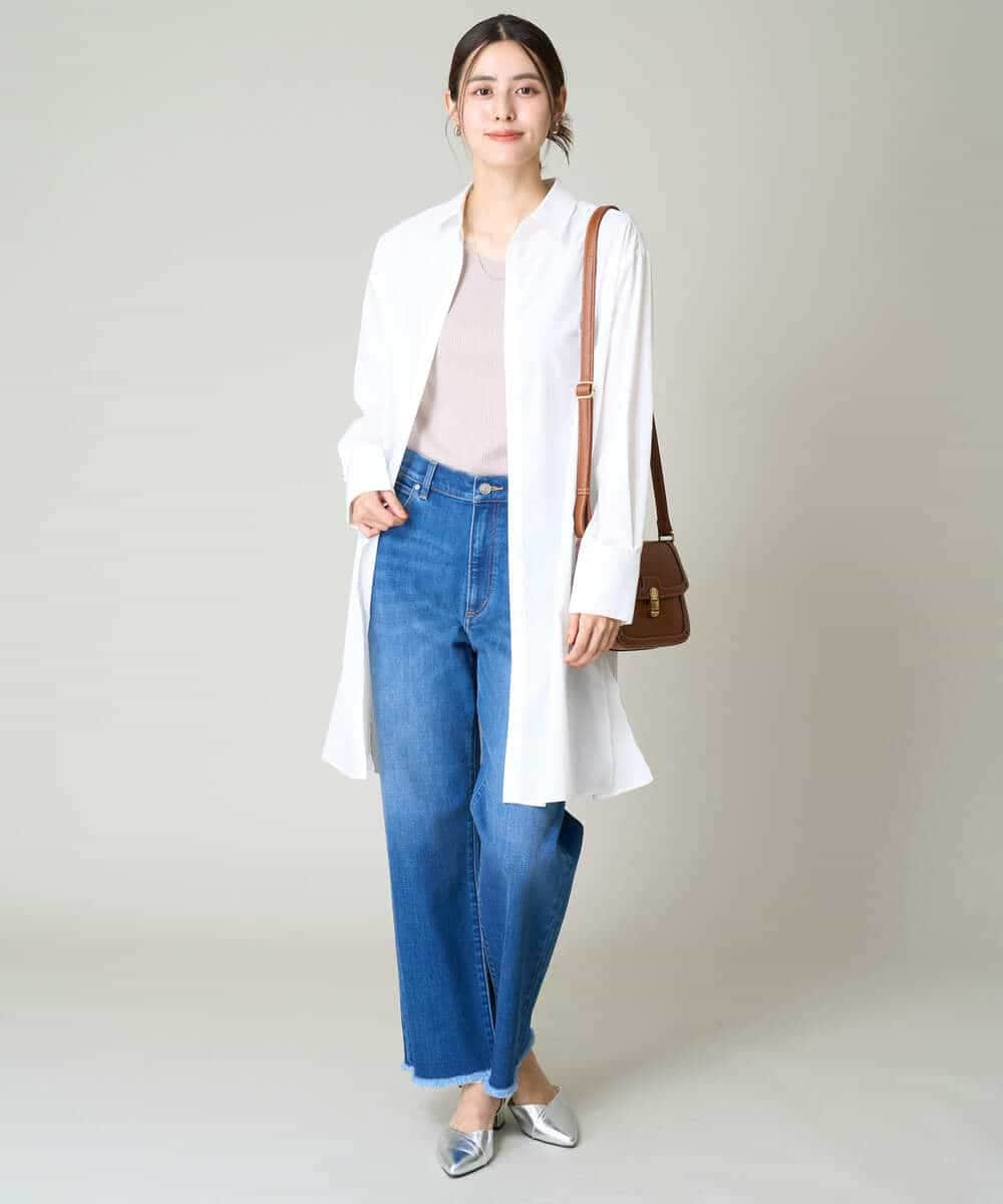 K2LAA04059 a.v.v(アー・ヴェ・ヴェ) デニムストレートパンツ ネイビー