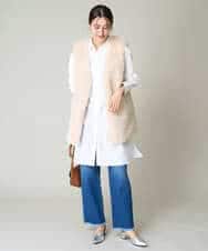 K2LAA04059 a.v.v(アー・ヴェ・ヴェ) デニムストレートパンツ ネイビー