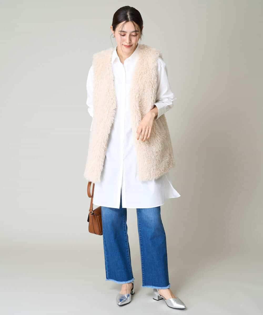 K2LAA04059 a.v.v(アー・ヴェ・ヴェ) デニムストレートパンツ ネイビー