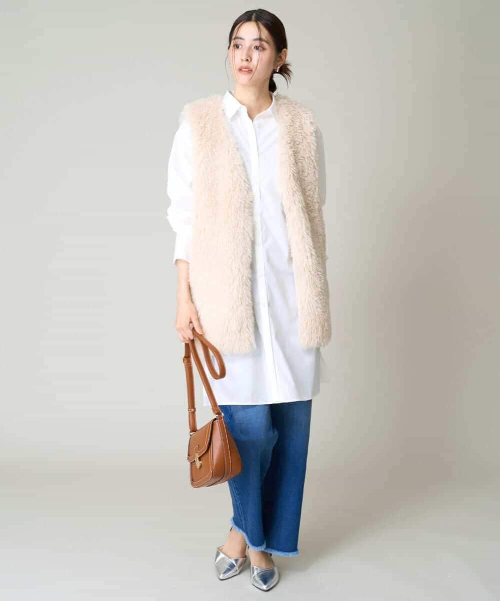 K2LAA04059 a.v.v(アー・ヴェ・ヴェ) デニムストレートパンツ ネイビー