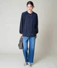 K2LAA04059 a.v.v(アー・ヴェ・ヴェ) デニムストレートパンツ ネイビー