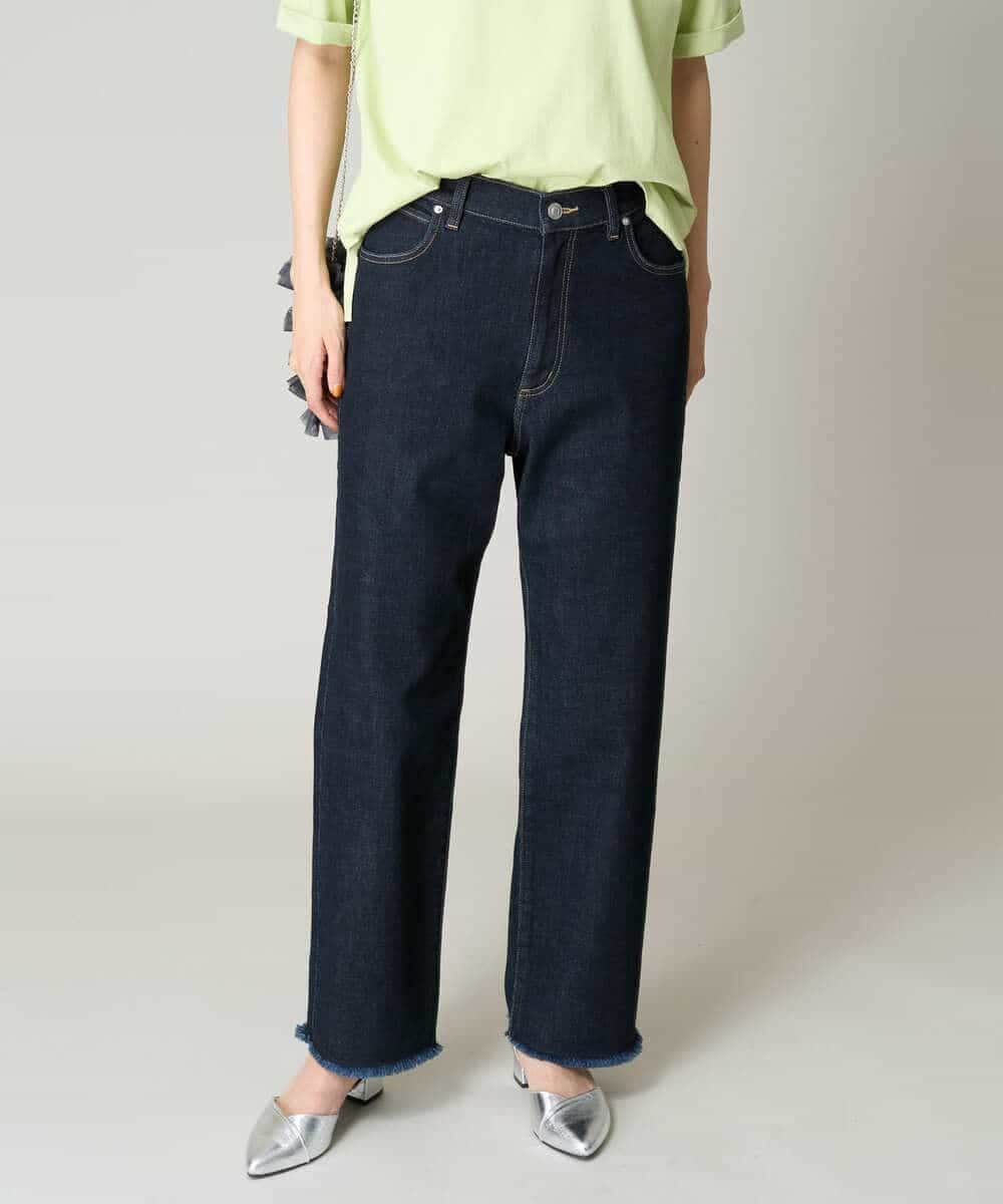 K2LAA04059 a.v.v(アー・ヴェ・ヴェ) デニムストレートパンツ ネイビー