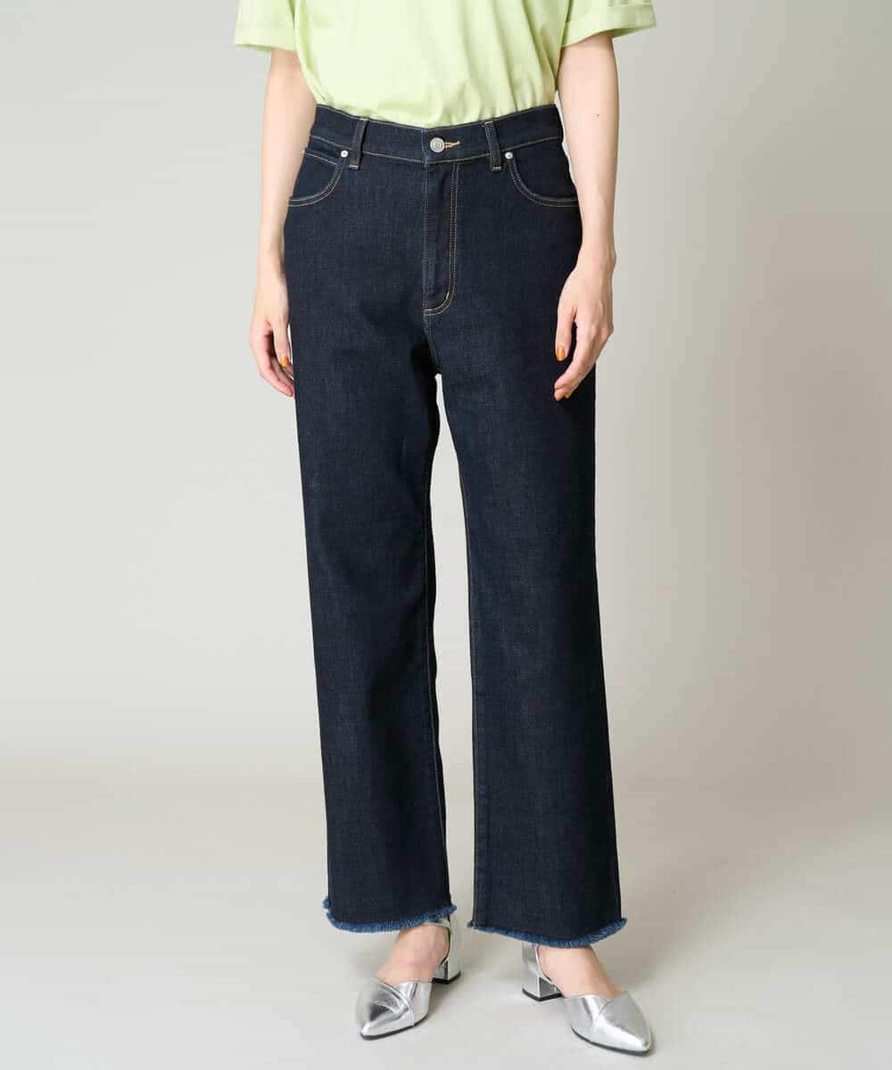 K2LAA04059 a.v.v(アー・ヴェ・ヴェ) デニムストレートパンツ ネイビー