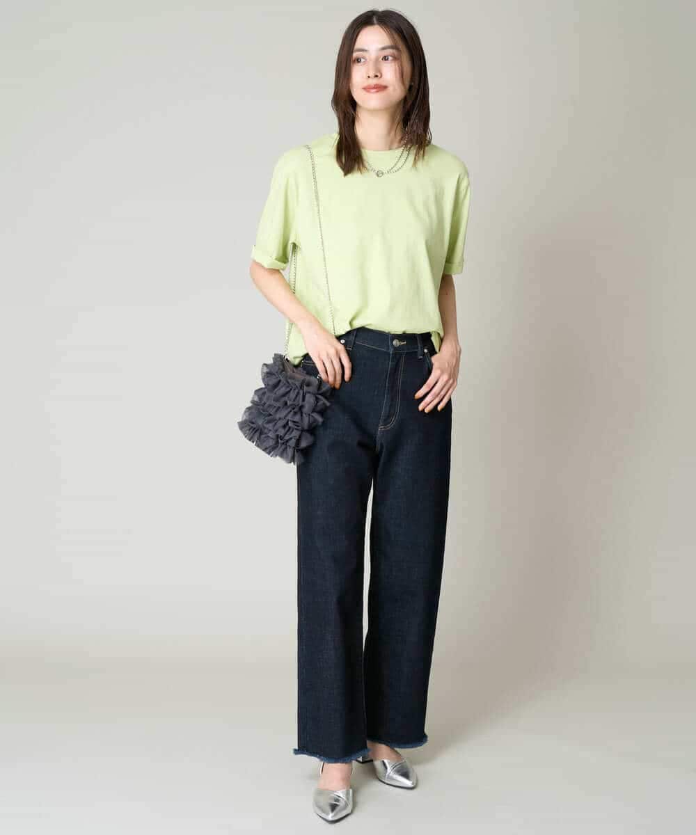 K2LAA04059 a.v.v(アー・ヴェ・ヴェ) デニムストレートパンツ ネイビー