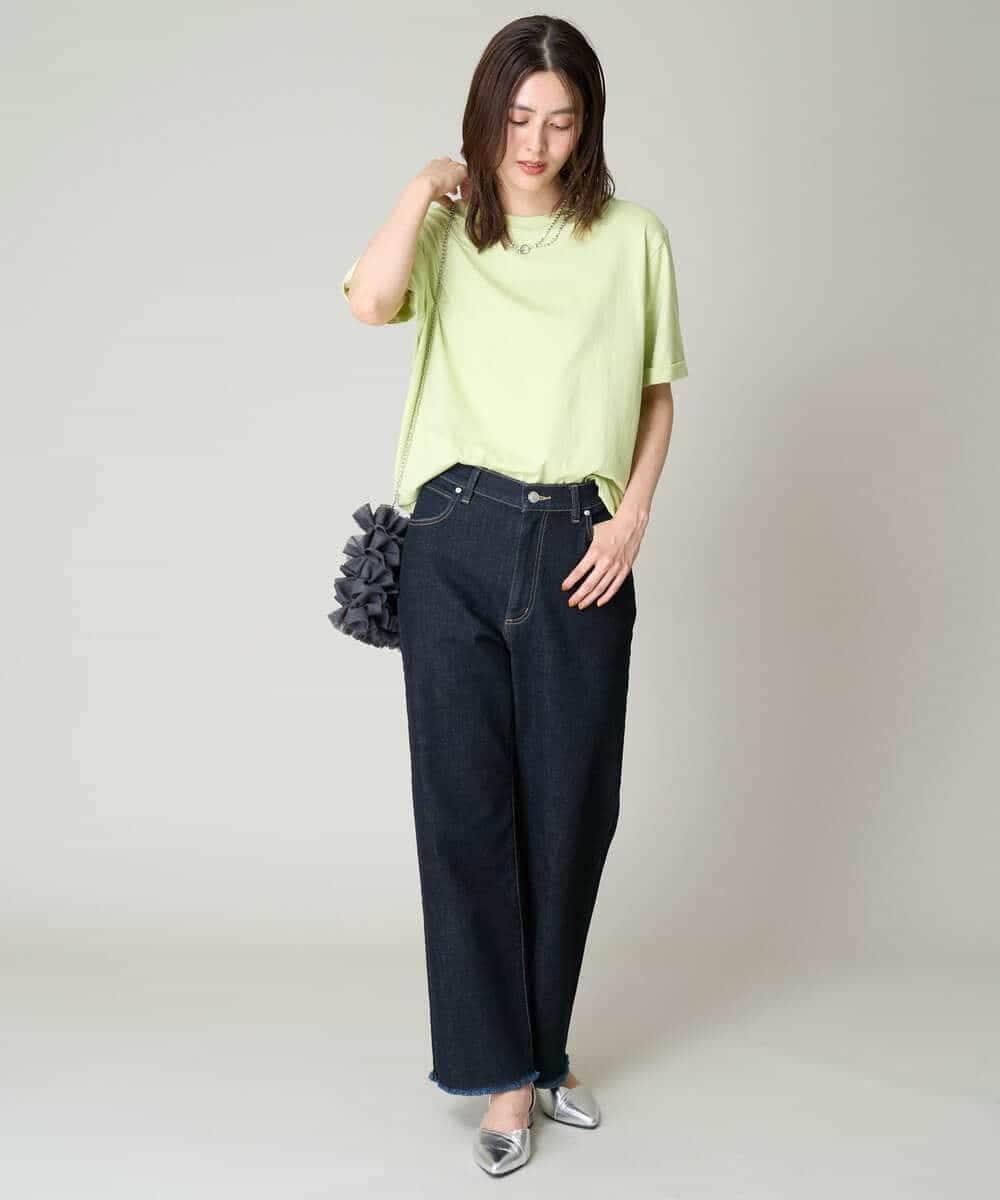 K2LAA04059 a.v.v(アー・ヴェ・ヴェ) デニムストレートパンツ ネイビー