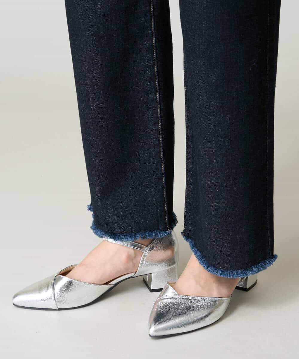 K2LAA04059 a.v.v(アー・ヴェ・ヴェ) デニムストレートパンツ ネイビー