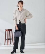 K2LAD04059 a.v.v(アー・ヴェ・ヴェ) ストレッチデニムストレートパンツ ブルー