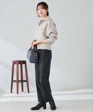 K2LAD04059 a.v.v(アー・ヴェ・ヴェ) ストレッチデニムストレートパンツ ブルー