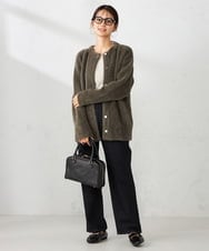 K2LAD05059 a.v.v(アー・ヴェ・ヴェ) ストレッチデニムワイドパンツ ブルー