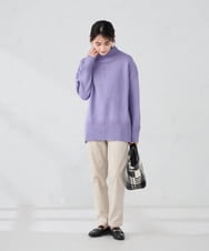 K2LAD11049 a.v.v(アー・ヴェ・ヴェ) 裏起毛ハイパーストレッチスリムパンツ ブラック