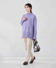 K2LAD11049 a.v.v(アー・ヴェ・ヴェ) 裏起毛ハイパーストレッチスリムパンツ ブラック