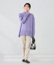 K2LAD11049 a.v.v(アー・ヴェ・ヴェ) 裏起毛ハイパーストレッチスリムパンツ ブラック