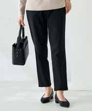 K2LAD11049 a.v.v(アー・ヴェ・ヴェ) 裏起毛ハイパーストレッチスリムパンツ ブラック