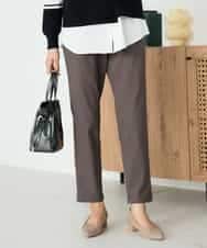 K2LAD11049 a.v.v(アー・ヴェ・ヴェ) 裏起毛ハイパーストレッチスリムパンツ ブラック