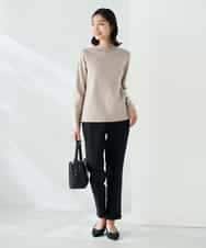 K2LAD11049 a.v.v(アー・ヴェ・ヴェ) 裏起毛ハイパーストレッチスリムパンツ ブラック