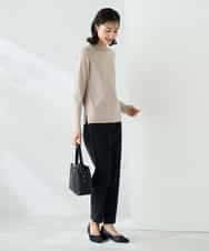 K2LAD11049 a.v.v(アー・ヴェ・ヴェ) 裏起毛ハイパーストレッチスリムパンツ ブラック