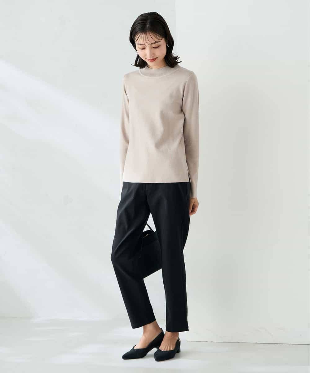 K2LAD11049 a.v.v(アー・ヴェ・ヴェ) 裏起毛ハイパーストレッチスリムパンツ ブラック