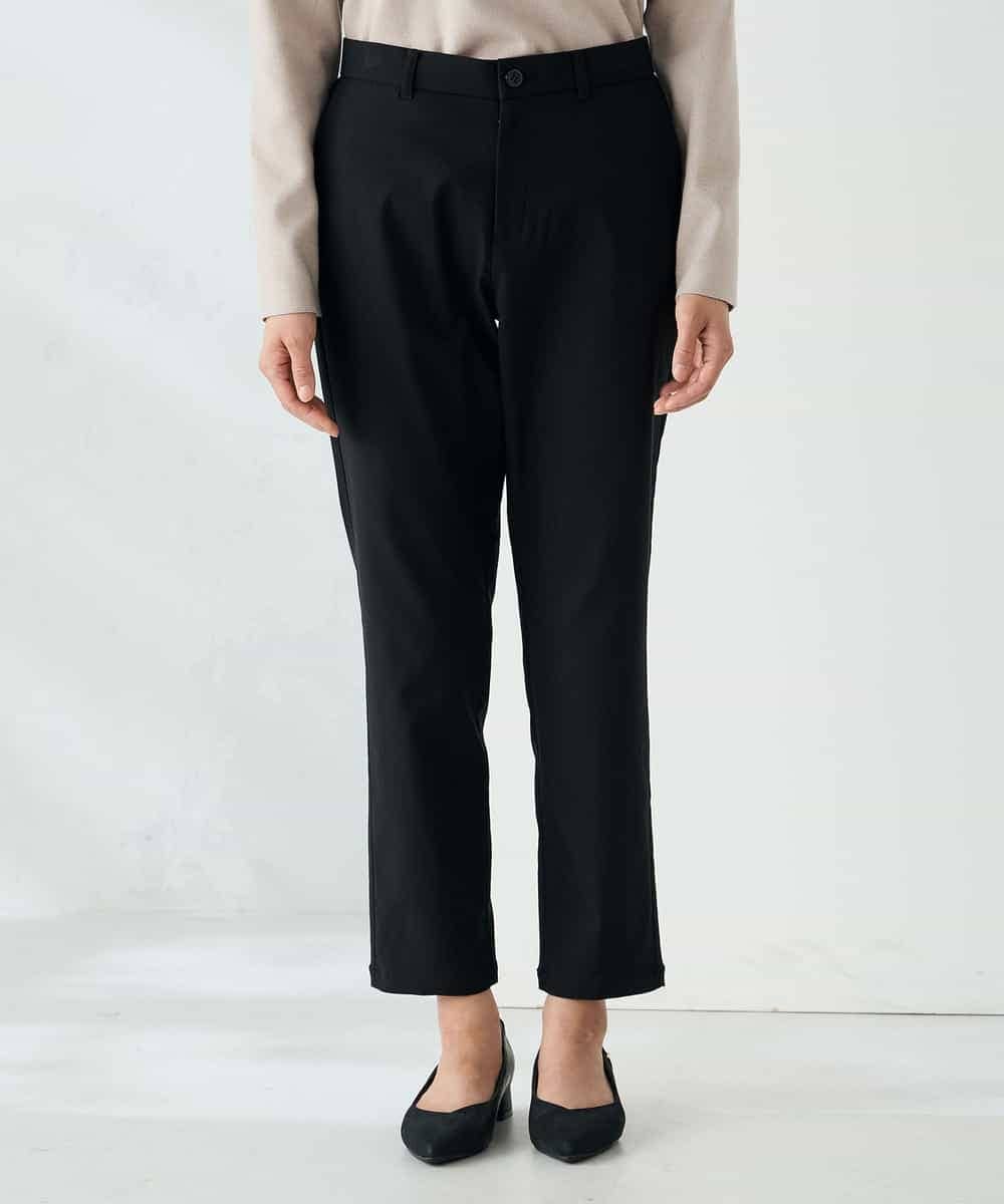 K2LAD11049 a.v.v(アー・ヴェ・ヴェ) 裏起毛ハイパーストレッチスリムパンツ ブラック