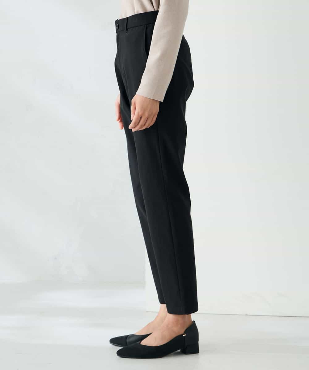 K2LAD11049 a.v.v(アー・ヴェ・ヴェ) 裏起毛ハイパーストレッチスリムパンツ ブラック