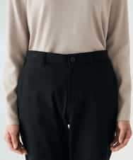 K2LAD11049 a.v.v(アー・ヴェ・ヴェ) 裏起毛ハイパーストレッチスリムパンツ ブラック