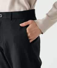 K2LAD11049 a.v.v(アー・ヴェ・ヴェ) 裏起毛ハイパーストレッチスリムパンツ ブラック