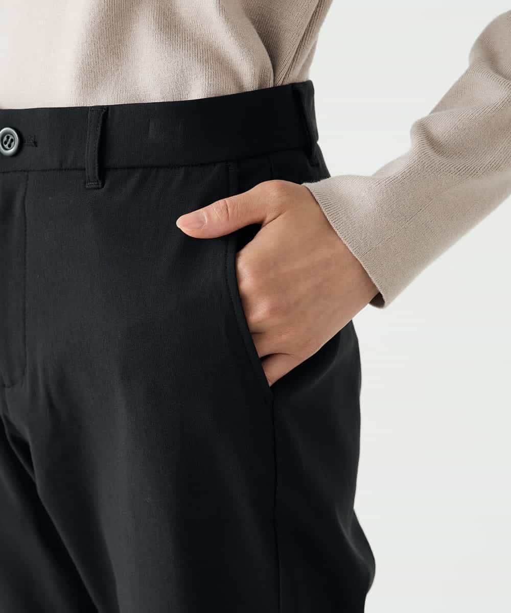 K2LAD11049 a.v.v(アー・ヴェ・ヴェ) 裏起毛ハイパーストレッチスリムパンツ ブラック