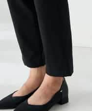 K2LAD11049 a.v.v(アー・ヴェ・ヴェ) 裏起毛ハイパーストレッチスリムパンツ ブラック