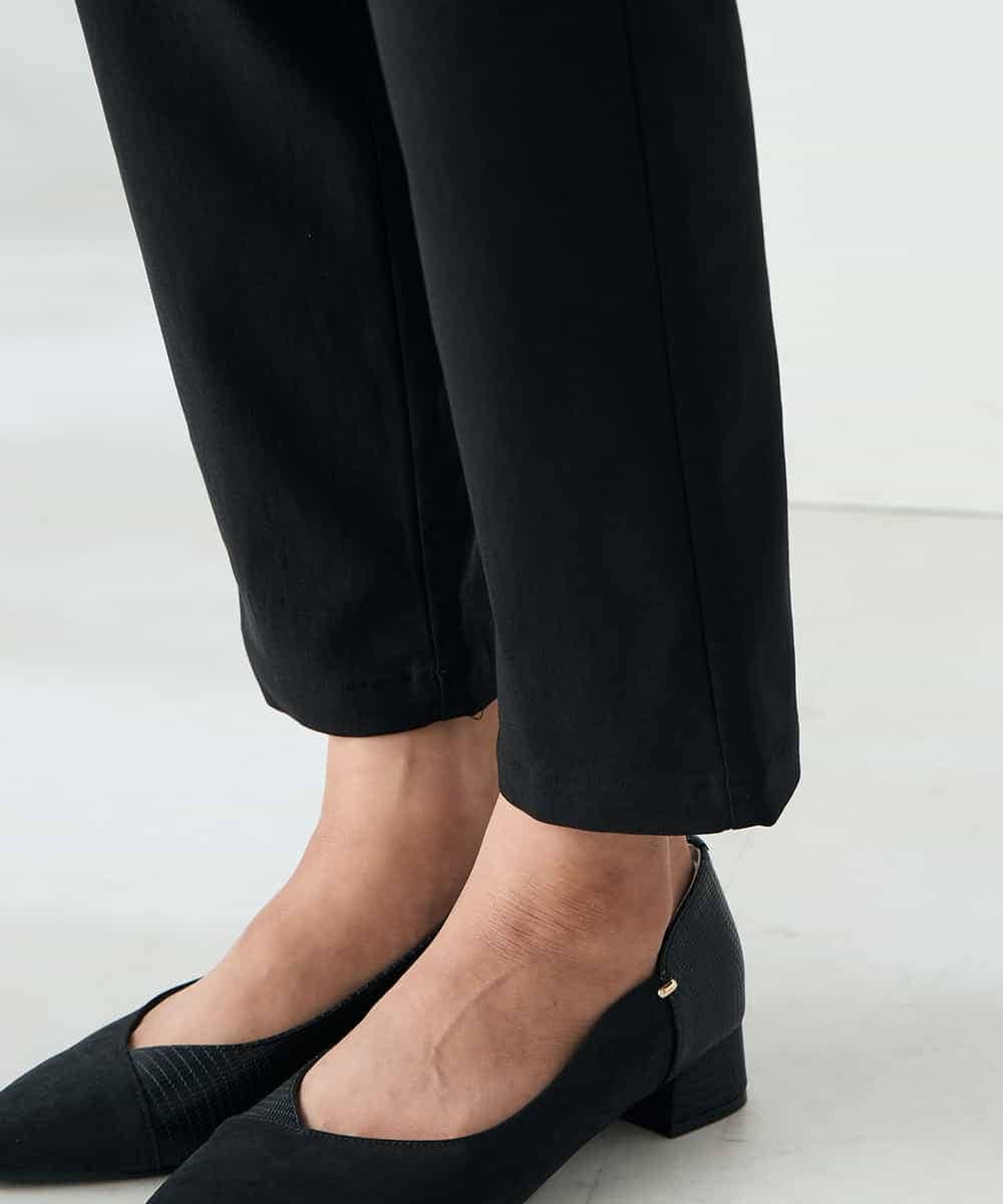 K2LAD11049 a.v.v(アー・ヴェ・ヴェ) 裏起毛ハイパーストレッチスリムパンツ ブラック