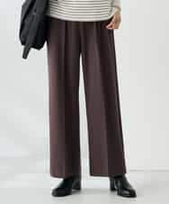 K2LAD15049 a.v.v(アー・ヴェ・ヴェ) 【イージーケア/洗える/ストレッチ】裏起毛美ラクるイージーワイドパンツ ピンク