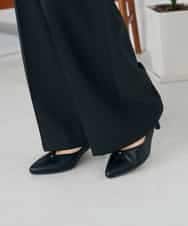 K2LAD15049 a.v.v(アー・ヴェ・ヴェ) 【イージーケア/洗える/ストレッチ】裏起毛美ラクるイージーワイドパンツ ピンク