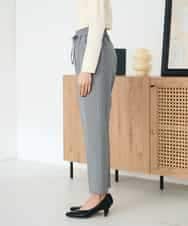 K2LAD16049 a.v.v(アー・ヴェ・ヴェ) 【イージーケア/洗える/ストレッチ】裏起毛美ラクるイージーストライプテーパードパンツ ストライプ