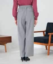 K2LAD17054 a.v.v(アー・ヴェ・ヴェ) 【イージーケア/洗える/ストレッチ】裏起毛美ラクるイージーストライプワイドパンツ ストライプ