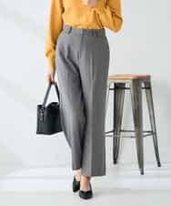 K2LAD18059 a.v.v(アー・ヴェ・ヴェ) 【イージーケア/洗える/ストレッチ】裏起毛美ラクるスッキリ見えストレートパンツ ブラウン